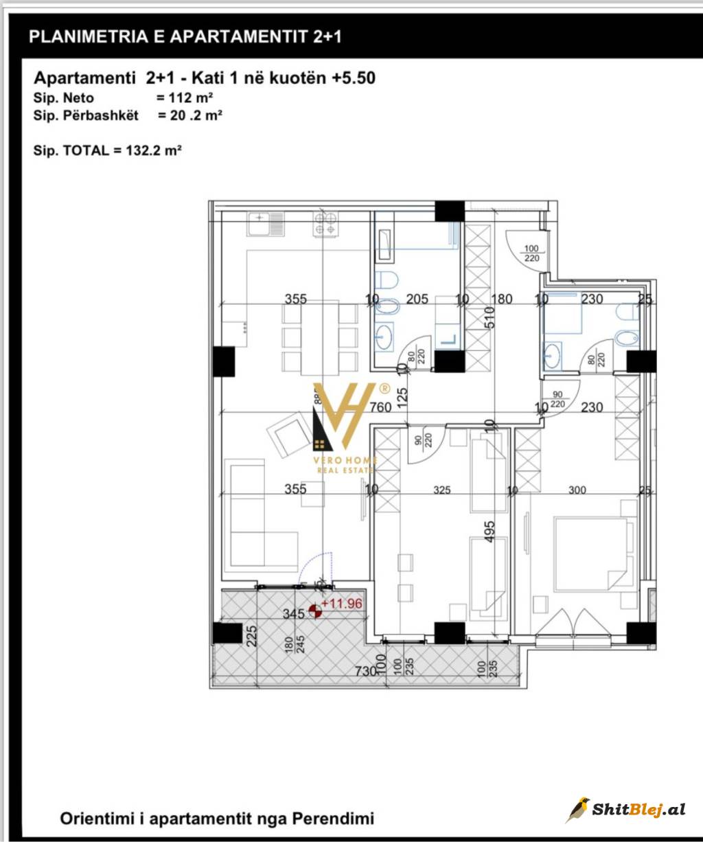 2+1+BLK TE RRUGA DRITAN HOXHA 197.390 EU
