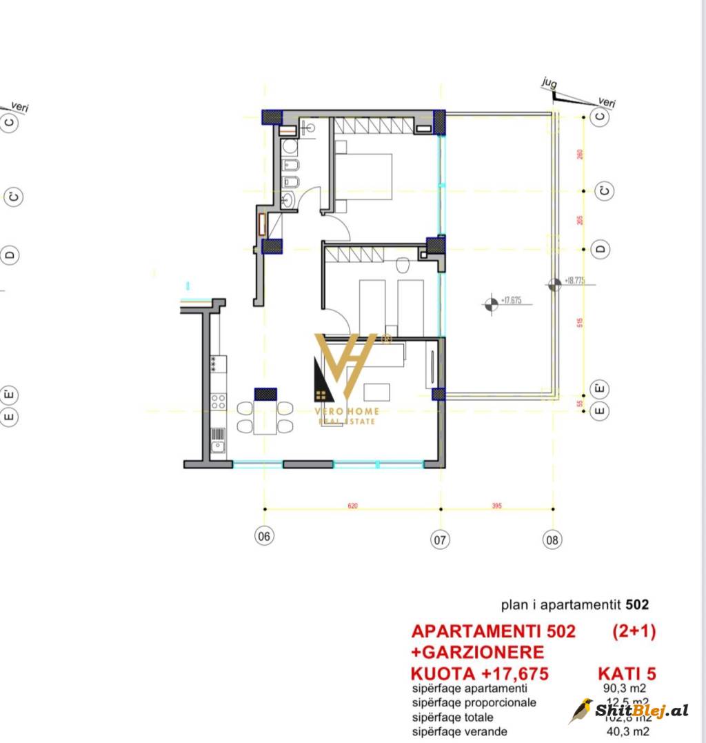 APARTAMENT 2+1 TE PAZARI I RI 255.000 EU