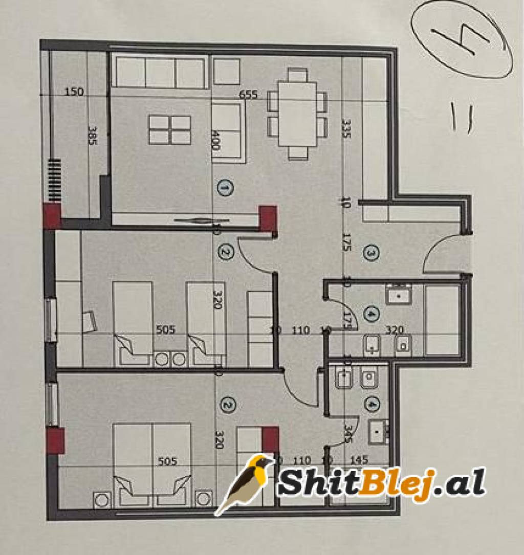  2+1+2 TE ALI DEMI 155.000 EURO