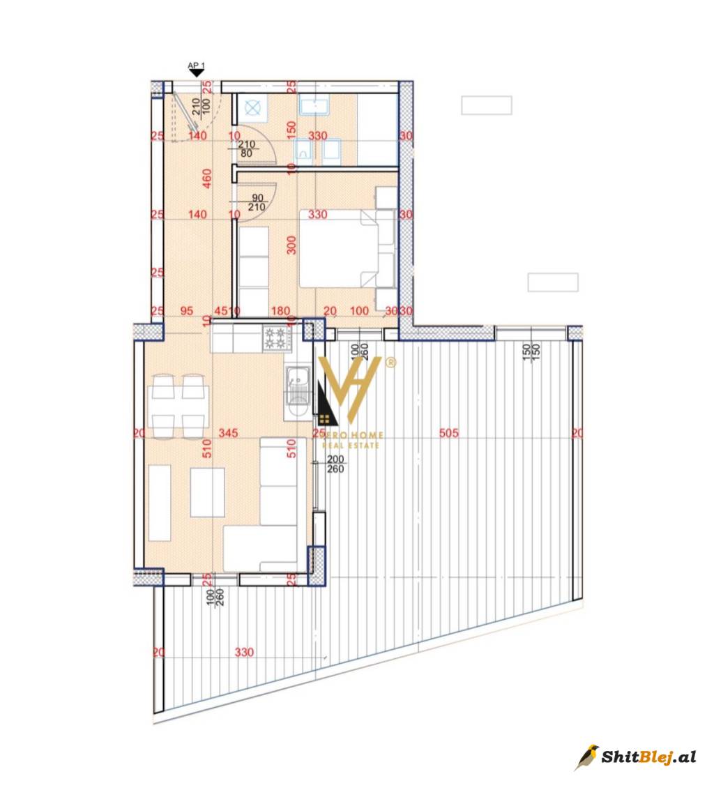APARTAMENT 1+1 NE ASTIR 117.300 EURO