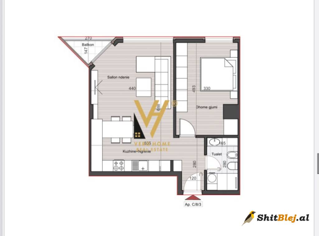  1+1+BLK TE KOM HORA VERTIKALE 208.000EU