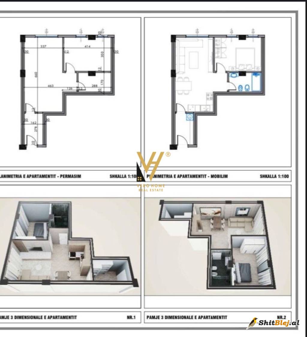 APARTAMENT 1+1+BLK TE FRESKU 89.100 EURO