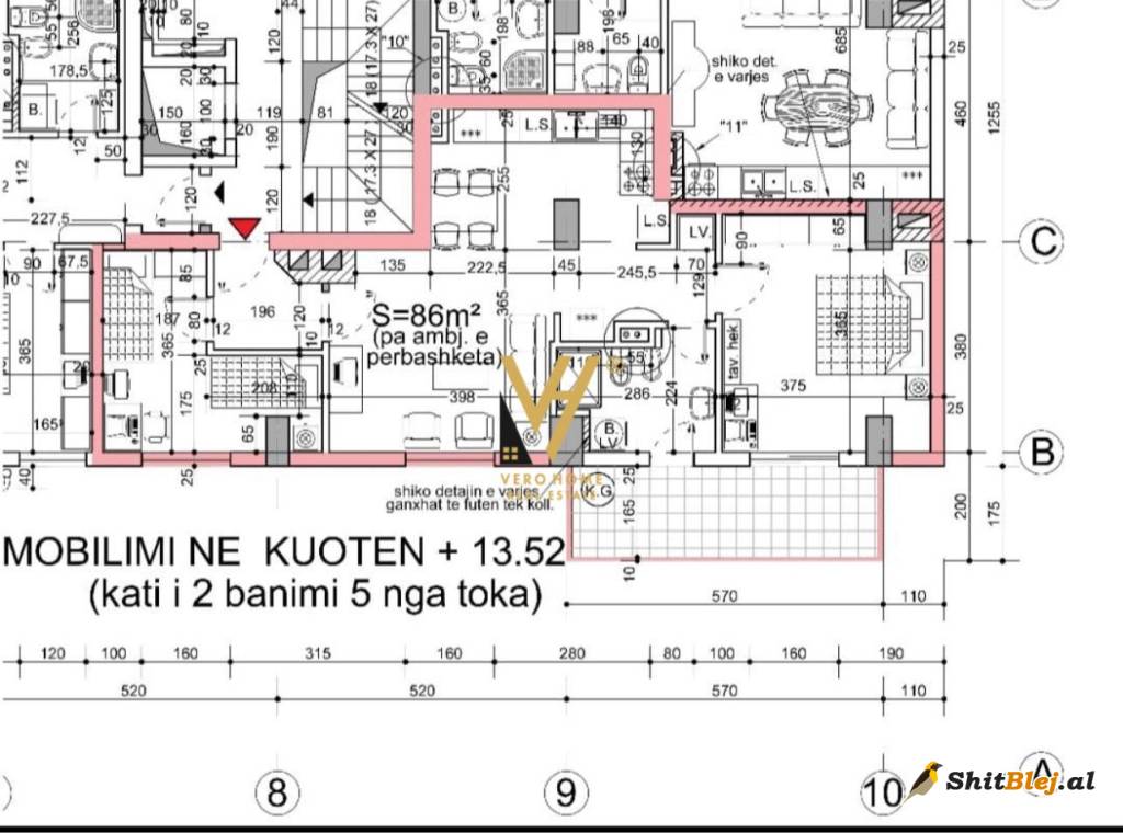  2+1+BLK TE ZOGU I ZI 195.000 EURO