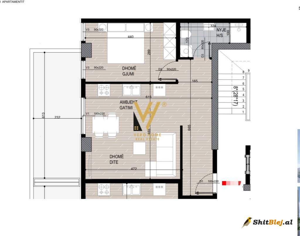 1+1 TE FUSHA E AVIACIONIT 123.500 EURO