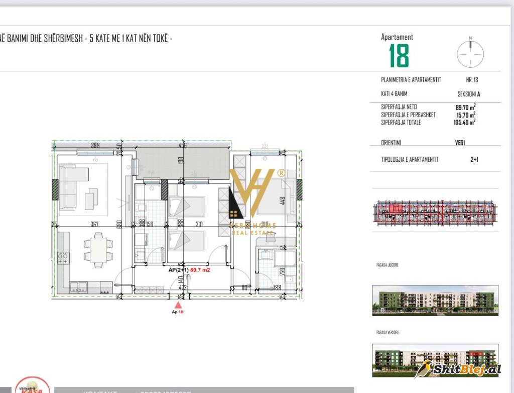 2+1+BLK TE RRETHI BATHORES 82.200 EURO