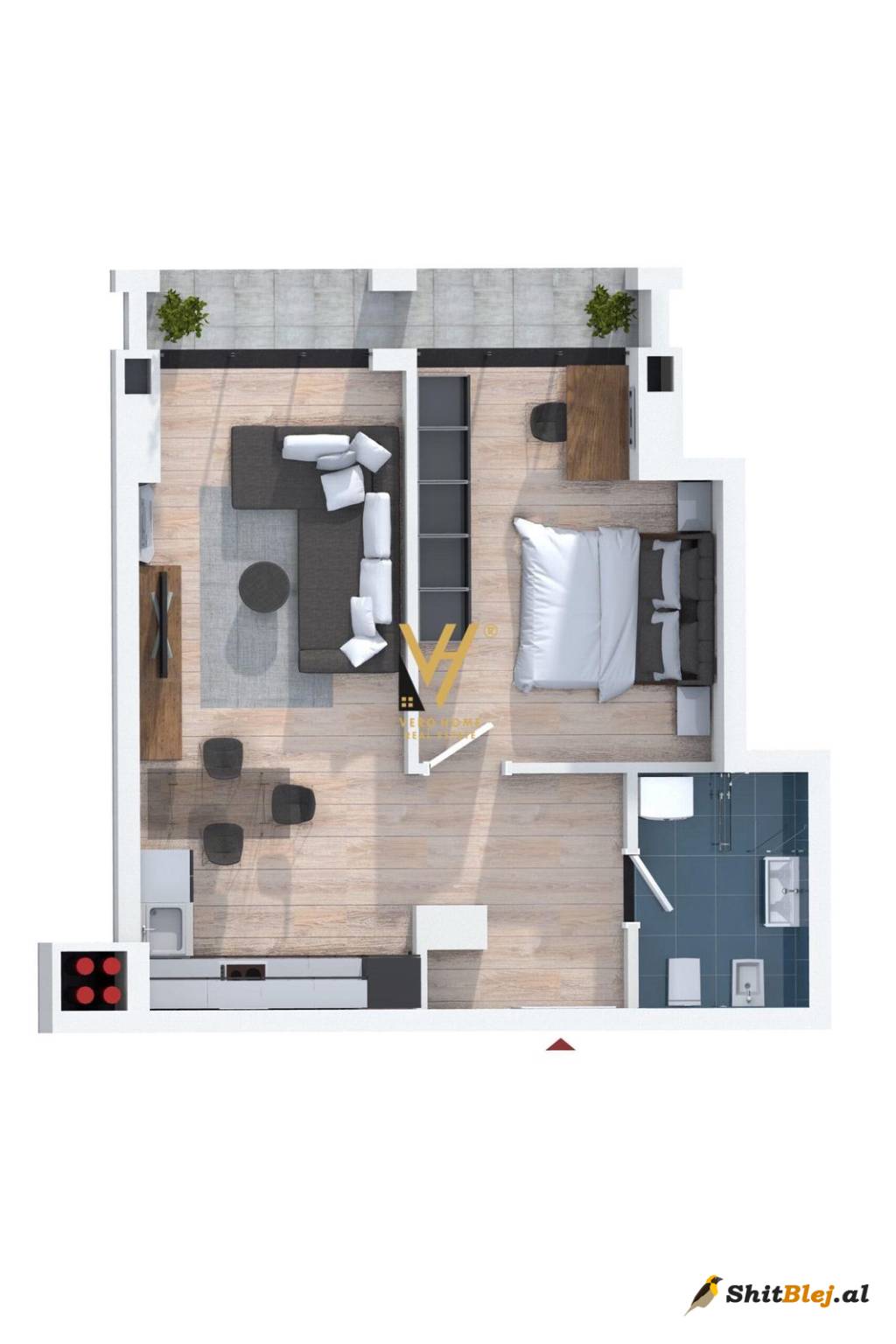 APARTAMENT 1+1+BLK NE FRESK 81.000 EURO