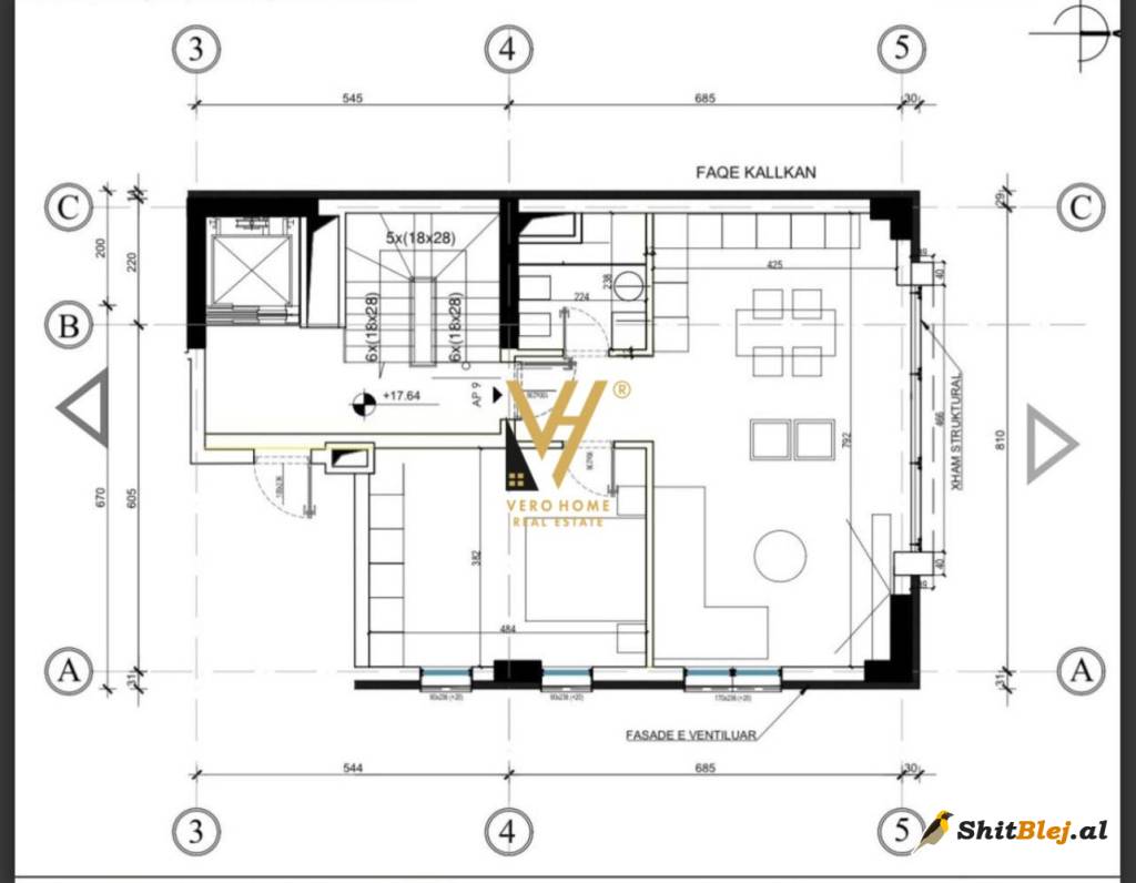 ZYRE 156 M2 TE RRUGA E KAVAJES 2.500 EUR