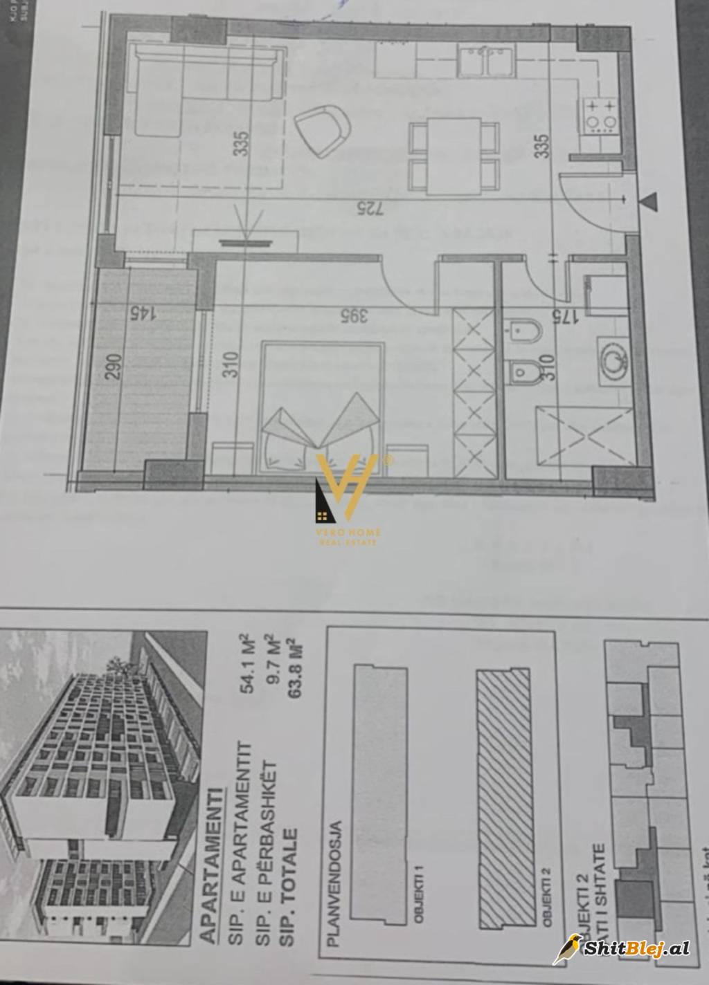  APARTAMENT 1+1 TE UNIVERS CITY 75.000 E