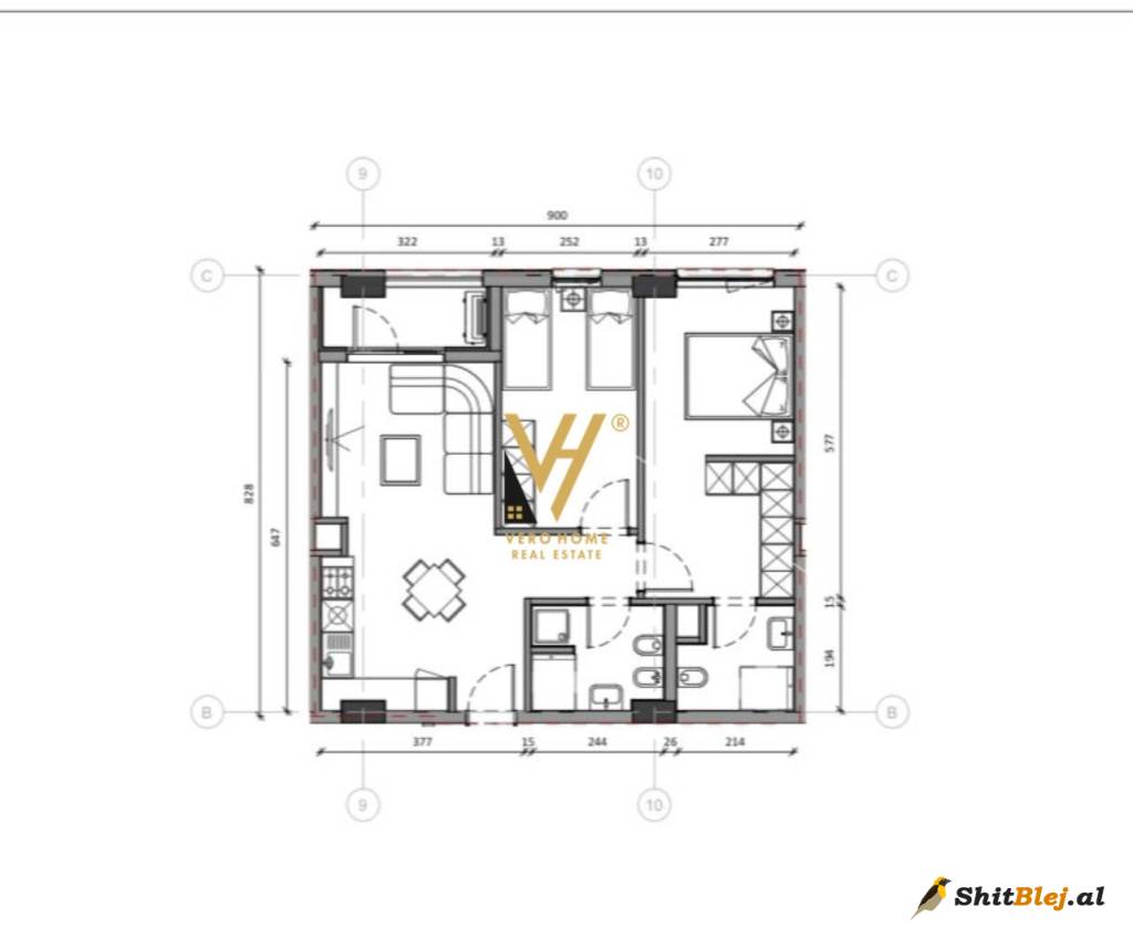 APARTAMENT 2+1 NE ALI DEM 165.000 EURO