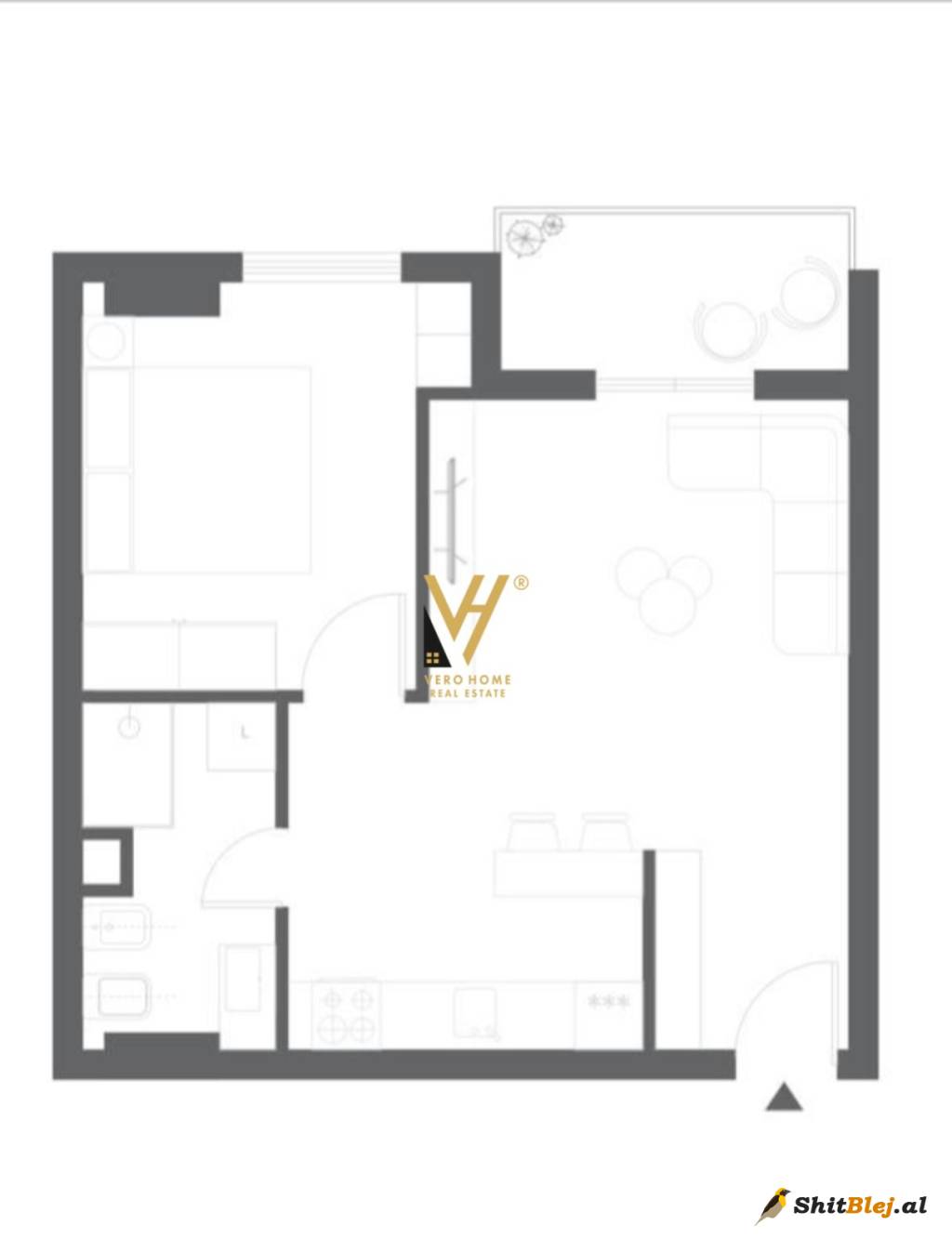APARTAMENT 1+1+BLK TE 5 MAJI 93.000 EURO