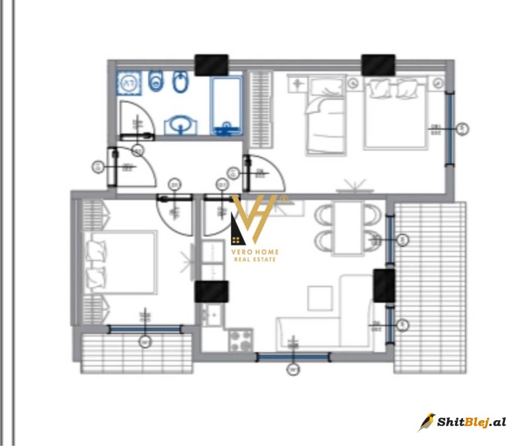 2+1+2 BLK NE  QERRET 103.000 EURO
