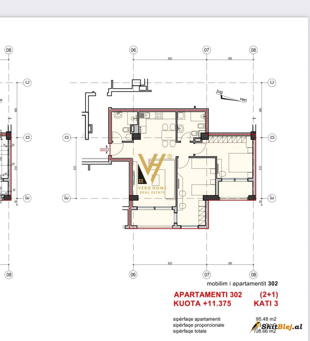 APARTAMENT 2+1 NE QENDER 272.000 EURO