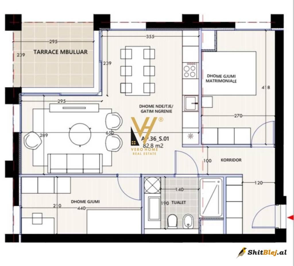 2+1+BLK TE VLORA MARINA 309.200 EURO
