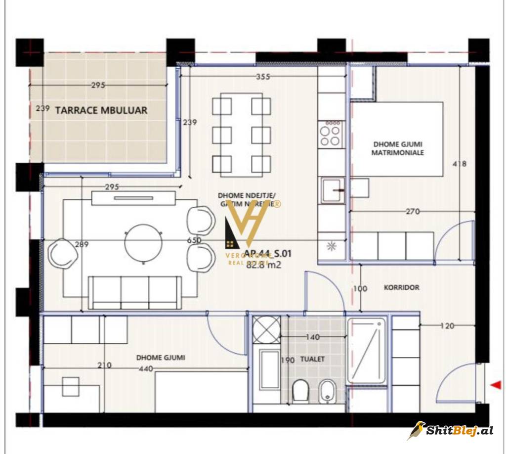 2+1+BLK TE VLORA MARINA 309.300 EURO