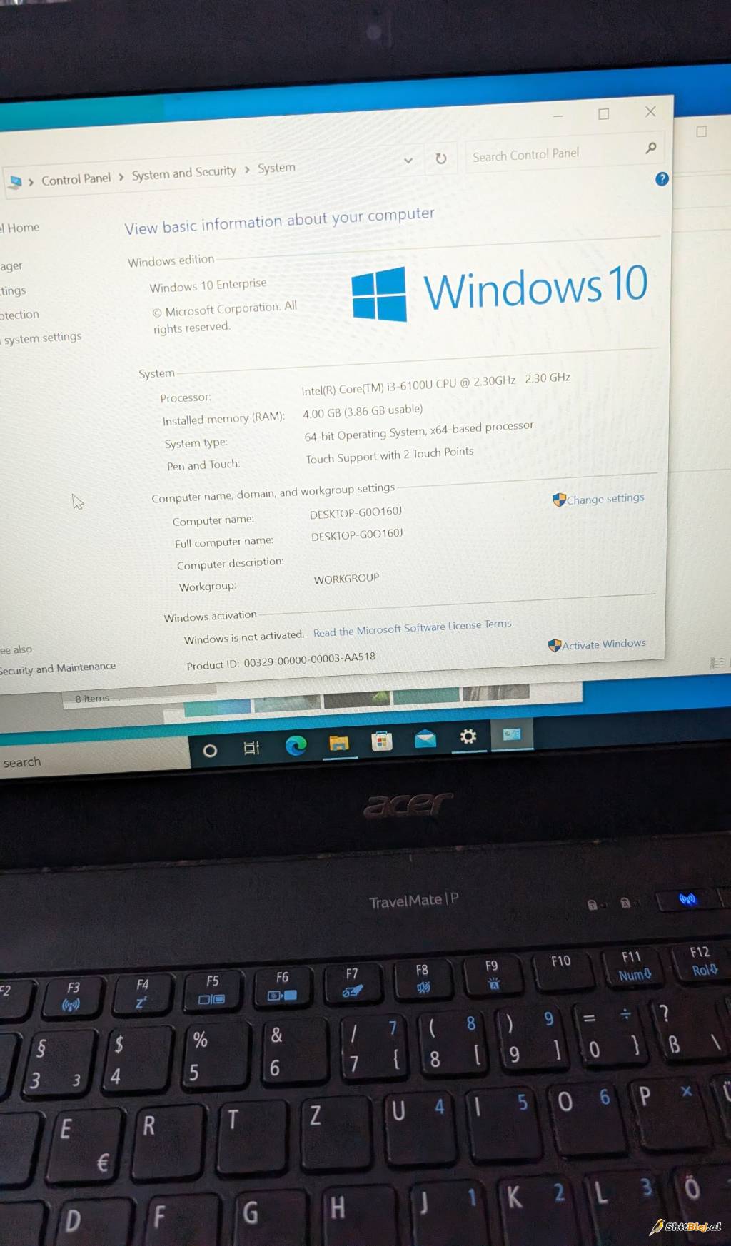 Laptop Acer TravelMate | P