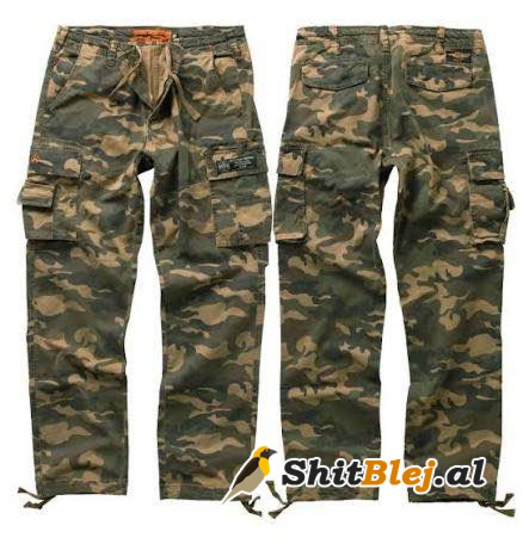  Pantallona cargo camuflage ushtarake 