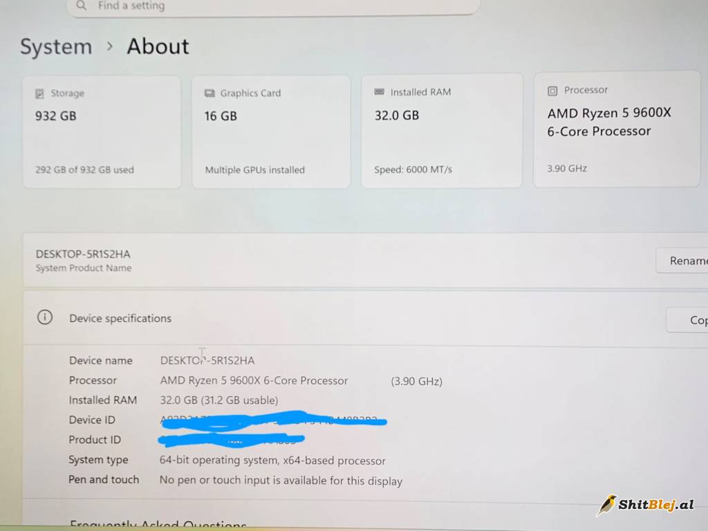 Gaming PC High End me RTX 5070 TI 16GB